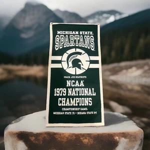 Michigan State 1979 Jud Heathcote Basketball National Championship Banner - Picture 1 of 3