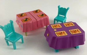 Dora The Explorer Talking Dollhouse Dining Room Table Chairs Food Flip Vintage - Picture 1 of 8