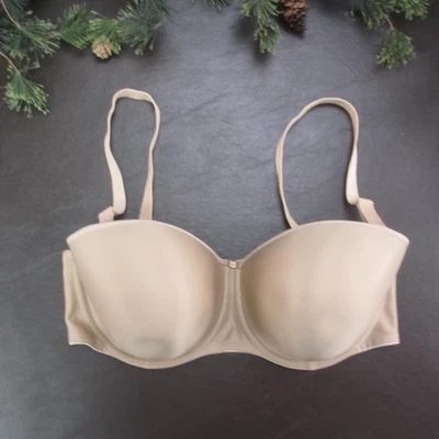 Fantasie Bra Womens 32FF Nude Smoothing Strapless Convertible Molded FL4530NUE - Image 1 of 4