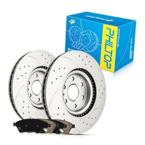  Front Brake Pads and Rotors kit Fit 55177+D1422 Outside Diameter: 345mm(13in) - Picture 1 of 8