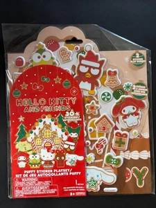 Hello Kitty & And Friends Christmas Puffy Over 30 Stickers (1 Set/Kit) - Picture 1 of 1