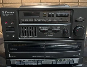 Emerson Compact Audio System AS2675 Cassette/cd/am/fm Player Tested - Picture 1 of 10