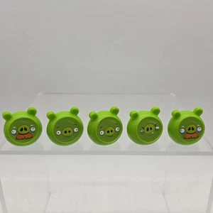 Angry Birds Knock On Wood Game Replacement Part Piece 5 Green Pigs - Picture 1 of 7