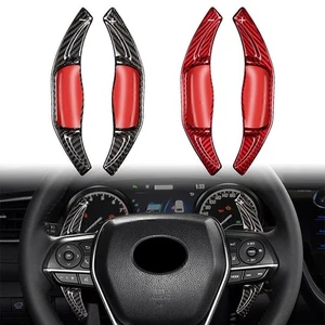 Carbon Fiber Steering Wheel Shift Paddle For Toyota Camry Corolla RAV4 2018-20 - Picture 1 of 12