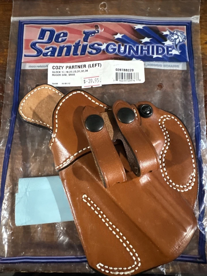 Desantis Cozy Partner Brown Leather IWB Holster For GLOCK G17 G22 G31 - Image 1 of 4