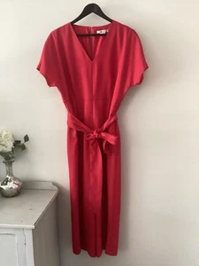 Gorgeous Ladies Boden Raspberry Cropped Jumpsuit, UK Size 14P, Excellent Condit - Imagen 1 de 6
