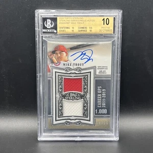 Mike Trout 2020 Topps Sterling Relics Auto BGS Pristine 10/10 - Picture 1 of 6