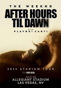 The Weeknd, After Hours, Till Dawn 2025 Las Vegas Framed Concert Poster - Picture 1 of 2
