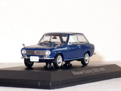 NISSAN SUNNY 1000 LUXE 1966 BLU MARINO RHD NOREV 800235 1:43 DIE CAST GIAPPONE - Immagine 1 di 4