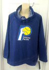 INDIANA PACERS Womens Sweatshirt Size Large Cross Front Roll Sleeve Cowl Neck