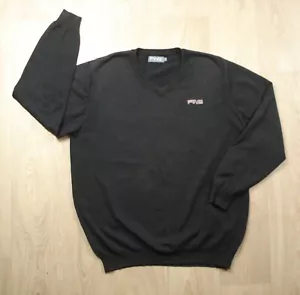 PING Black Golf Jumper size L Men's Cotton Blend Outdoors Pullover Spring Warm.. - Picture 1 of 18