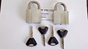 2 X ABLOY PL330/25N PROTEC/Chiavi Simili con 4 Chiavi - Foto 1 di 8