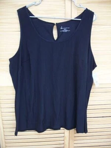 Canotta nera senza maniche LANE BRYANT nuova con etichette ~ taglia 22/24 ~ 22 W 24 W ~ NUOVA ~ elastica - Foto 1 di 2