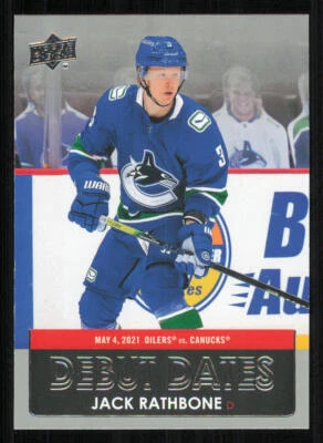 2021-22 Upper Deck Debut Dates #DD9 Jack Rathbone - Image 1 of 2