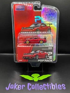 Pop Race Chase Mazda RX-7 Widebody Rosso Enigma Exclusive 003 - Foto 1 di 1