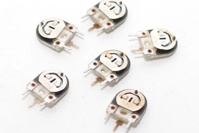 10x Vintage Mini-Trimmer / Potentiometer von Ruwido, 5 kOhm lin., stehend, NOS - Bild 1 von 4