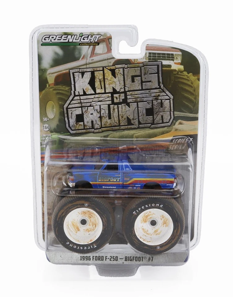 1/64 GREENLIGHT - FORD USA - F-250 BIGFOOT MONSTER 1996 49070-F - Immagine 1 di 1