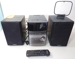Panasonic CD Micro Stereo System SA-PM500, Antenna, CD, AM/FM Radio + Remote - Picture 1 of 9