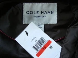 NUEVO CON ETIQUETAS COLE HAAN SIGNATURE Cinturón Cuello Alto en Capucha Abrigo Largo Esp. Talla XS  - Imagen 1 de 8