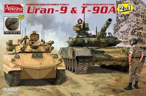 Amusing Hobby 1/35 35A053 Russian T-90A MBT & Uran-9 UCV - Picture 1 of 1