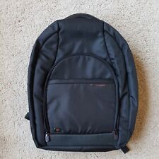 EUC Samsonite Backpack Laptop Carry On Black Dark Red Padded Back 18"x14" 