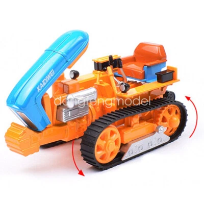 1/18 Scale Farm Tractor Yellow Toy Diecast Model Farm Vehicle Gift Toys for Kids - Image 1 of 4