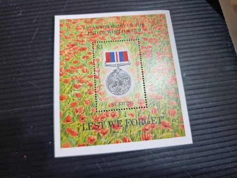 ST.KITTS 1995 SG MS439 5TH ANNIV OF END OF 2ND WORLD WAR  MNH Cover