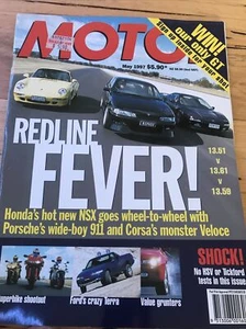 Motor Car magazine MAY 1997 NSX 911 CORSA VELOCE TERRA MAGNA FTO MCLAREN F1  - Bild 1 von 2