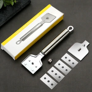 Ceranfeldschaber mit 4 Ersatzklingen Glasschaber Kochfeldschaber Herdkratzer - Bild 1 von 15