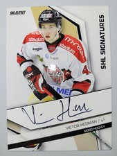 Victor Hedman 2009-10 SHL Elitset MODO Autograph Rookie Swedish Card Cabinet