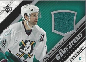 2005-06 Upper Deck Jerseys #JRN Rob Niedermayer Jersey (teal) - NM-MT