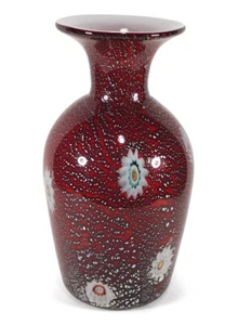 VINTAGE A.VE.M. ARTE VETRARIA MURANESE ITALIAN MURANO ART GLASS VASE GIULIO RADI - Picture 1 of 6