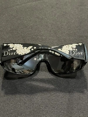EXPENSIVE CHRISTIAN DIOR CRYSTAL STRASSY 1 UNISEX SUNGLASSES GLASSES AUTHENTIC - Image 1 of 4