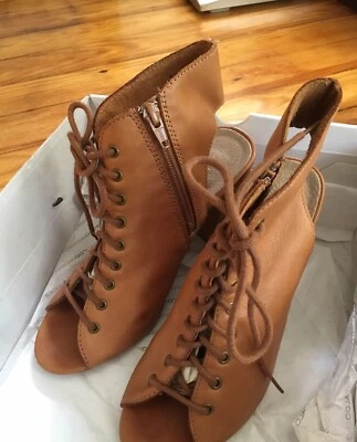 Sandalias/botines Aldo Trorecia-28 de cuero coñac  Foto 1 de 4