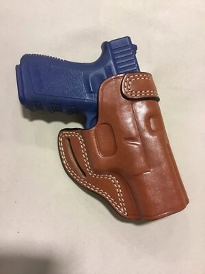 Leather CROSS DRAW Holster - GLOCK 19 / 23 (# 7719 BRN ) - Image 1 of 4