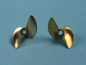 Hélice de bronce de radiocontrol 5538 38 mm para eje de hélice de 4 mm un par - Imagen 1 de 1