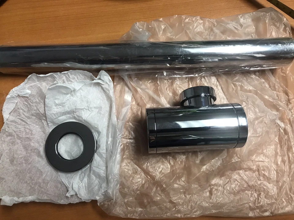 Juego de herrajes fregadero cromado de lujo Undermount 13,75" #10H Foto 1 de 4