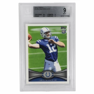 2012 Topps Indianapolis Colts Andrew Luck #140A Beckett Mint 9 - Picture 1 of 2