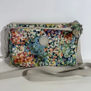 Kipling COLOR BURST Bright Crossbody Bag Zippered Pocket Adjustable Strap Logo - Picture 1 of 9