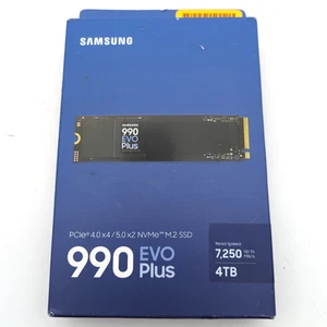 Samsung 990 Evo Plus 4TB Solid State Drive PCIe 4.0x4/5.0x2 NVMe M.2 (MZ-V9S4T0) - Afbeelding 1 van 6