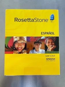 NEW Rosetta Stone Español Spanish Version 3 (Level 1 2 & 3) Personal NOS MAC PC - Picture 1 of 6