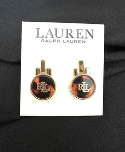 Orecchini Ralph Lauren Logo Tartaruga Cerchio Post - Foto 1 di 3