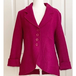 Valerie Bertinelli Blazer Damen Large 100% Wolle Elegant Preppy Boho Punk Blazer - Bild 1 von 9