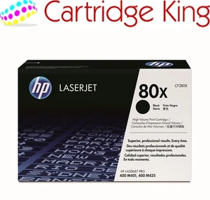HP 80X High Yield Black Original LaserJet Toner Cartridge - CF280X - Afbeelding 1 van 8
