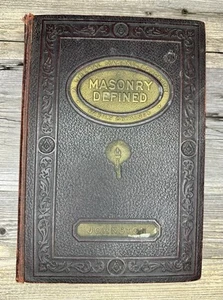 Masonry Defined Albert Mackey Johnston 1930 1939 Revised Enlarged Vtg Book - Picture 1 of 17
