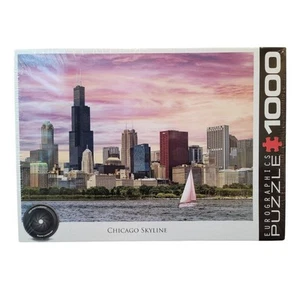 Chicago Skyline 1000 Piece Jigsaw Puzzle Eurographics New Sealed - Picture 1 of 3
