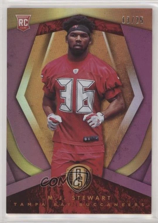 2018 Panini Gold Standard Rookies Rose Gold /25 MJ Stewart #197 Rookie RC - Image 1 of 2