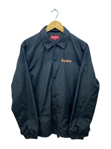 COACH Supreme gonz logo allenatori giacca logo ricamo nylon giacca M poliestere BLK