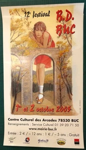 GIBRAT CECILE AFFICHE 12e FESTIVAL BD BUC 2005 - Picture 1 of 3