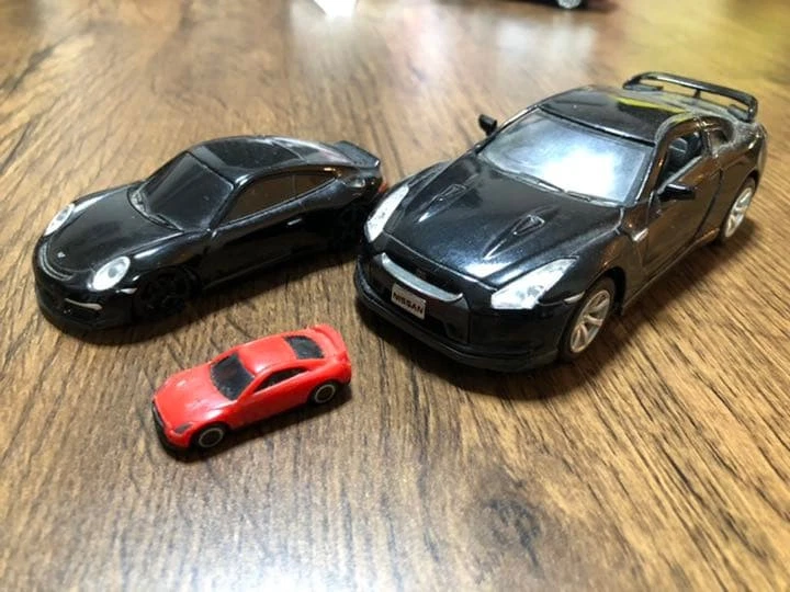 Porsche Nissan Gt-R Mini Car Choro-Q - Image 1 of 1
